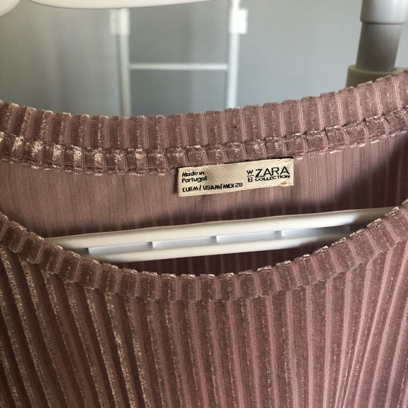 Zara Velvet Cropped Shirt - Picture 2 of 2